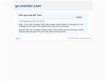 Tablet Screenshot of go.mentor.com