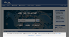 Desktop Screenshot of communities.mentor.com
