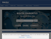 Tablet Screenshot of communities.mentor.com